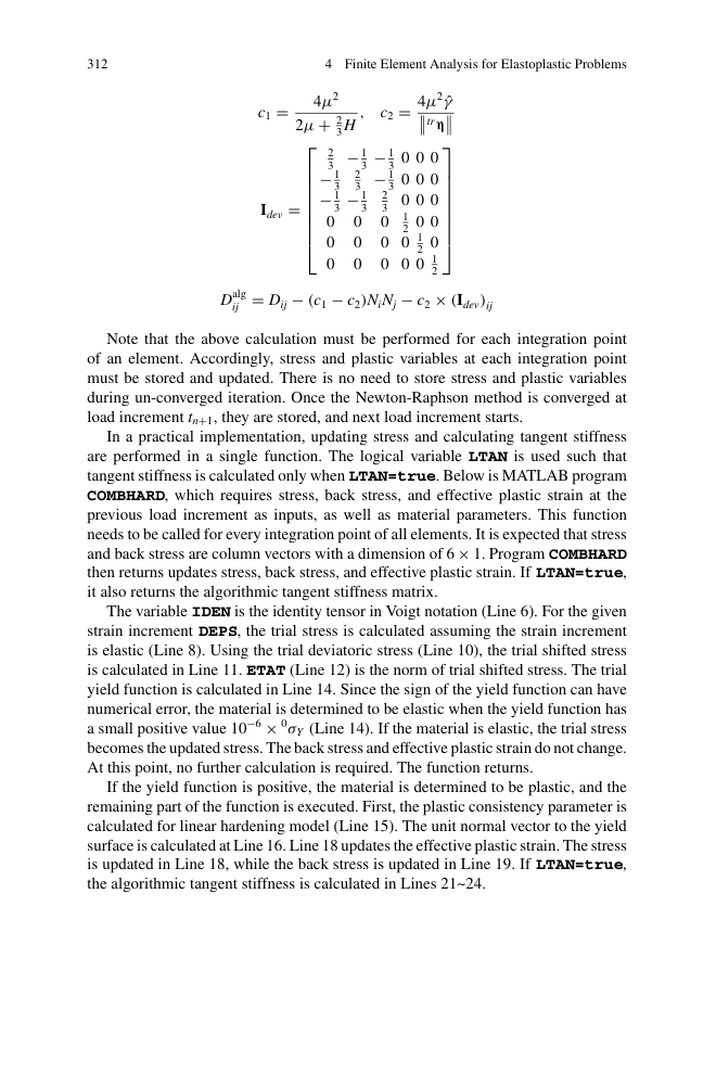consistent tangent