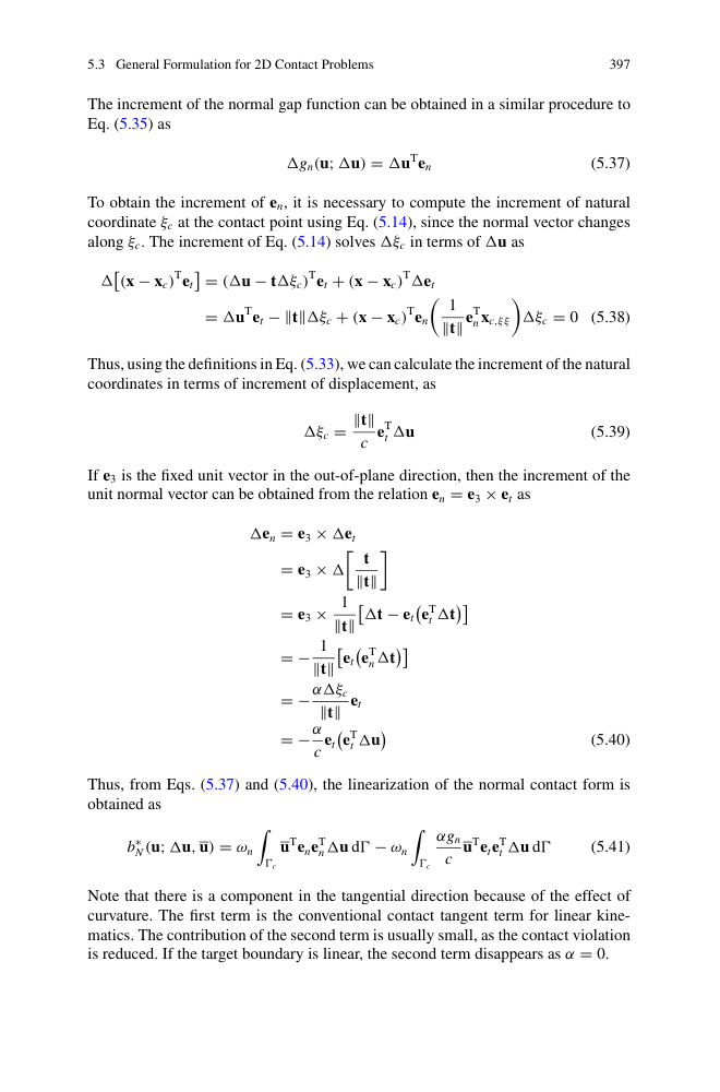 contact surface